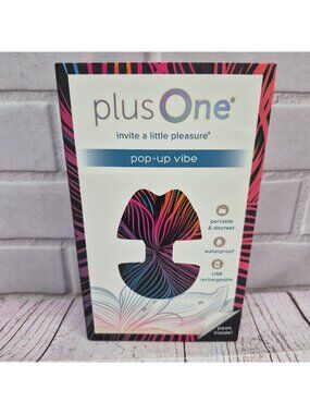 Plus One Popup Pocket Size Vibe 10 Settings Waterproof Silcone USB Rechargeable